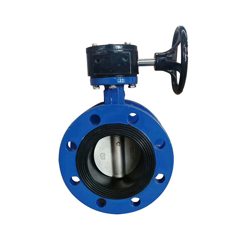 Cast Iron Rubber Seat PN16 Flange Butterfly Valve